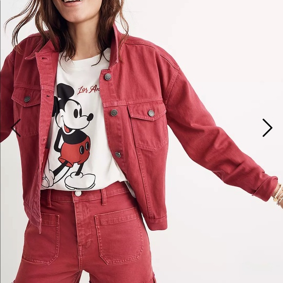 Madewell The Boxy-Crop Jean Jacket: Garment-Dyed Edition